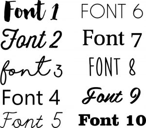 Fonts In Graphics